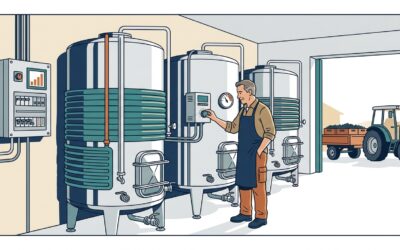 Risparmio energetico cantina vinicola prima della vendemmia