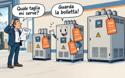 Dimensionamento rifasamento: quanti kvar servono davvero